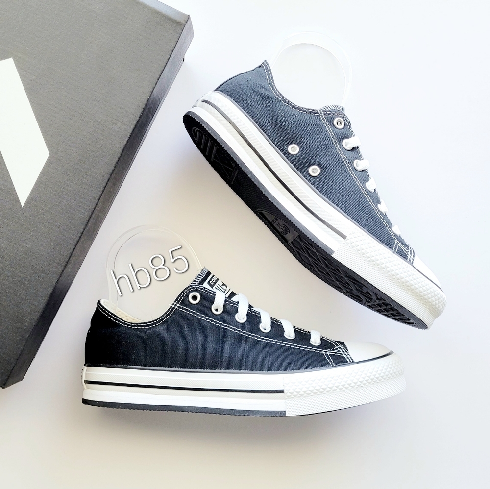 Converse CTAS Eva Lift Ox Black Natural Ivory White Youth 6 Women's 7.5